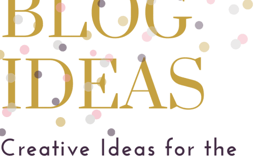 blog ideas