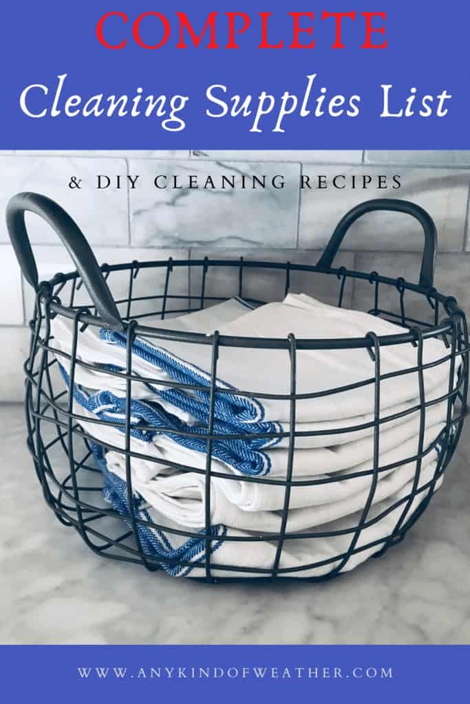 Cleaning Supplies List