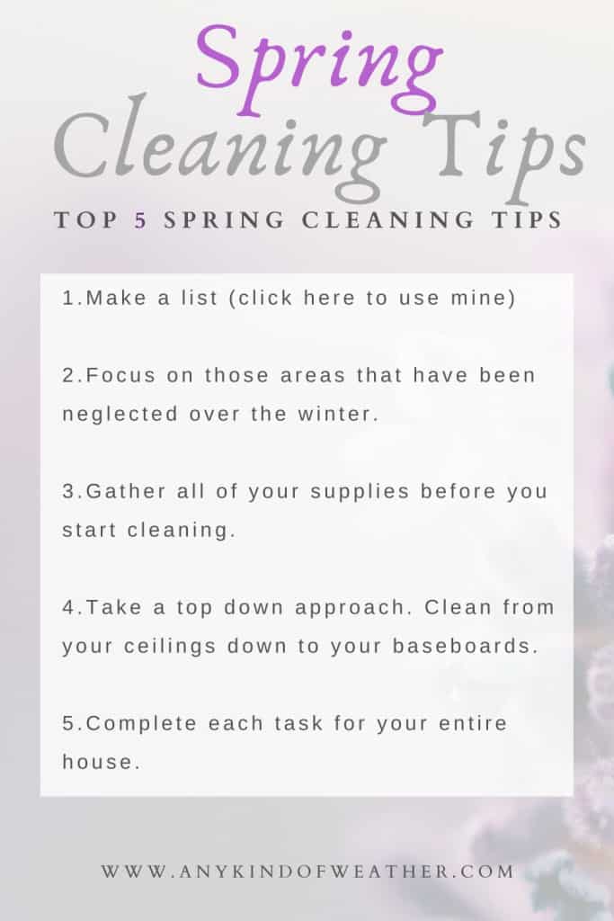 Spring Cleaning Tips